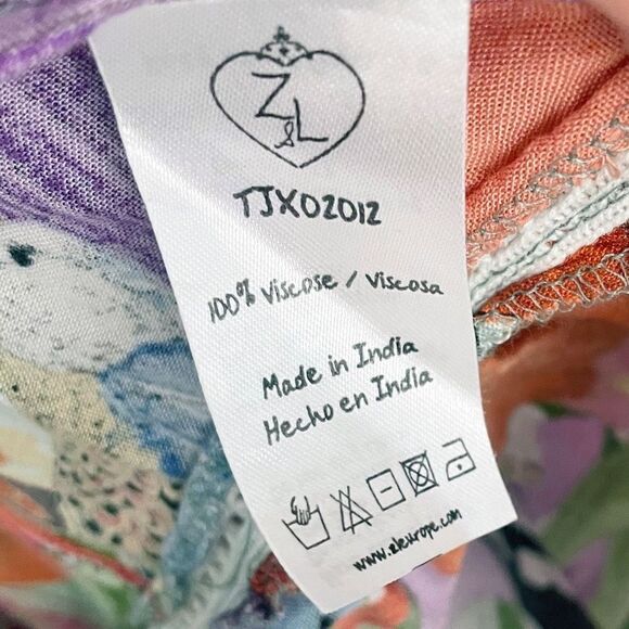 Z&L Tropical Poncho Beach Coverup One Size - Picture 5 of 8